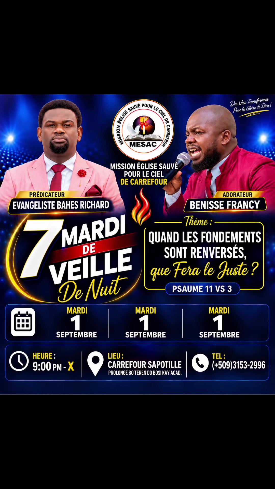 @Pasteur Enock Ministère MESAC