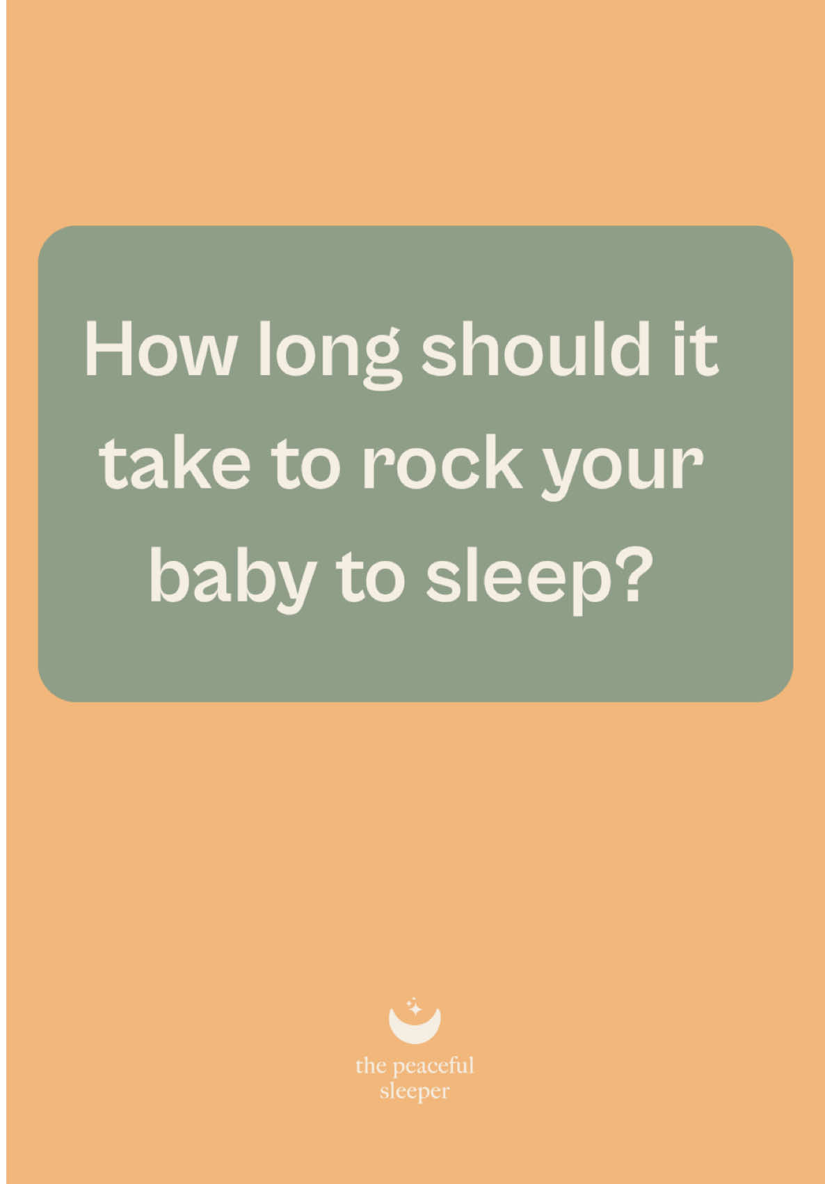 @The Peaceful Sleeper
