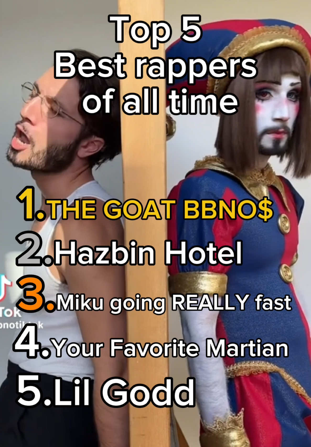 Miku Rapper TOP 5 RAPPERS OF ALL TIME MIKU AND TETO | Benny (@bennydoes_stuff)