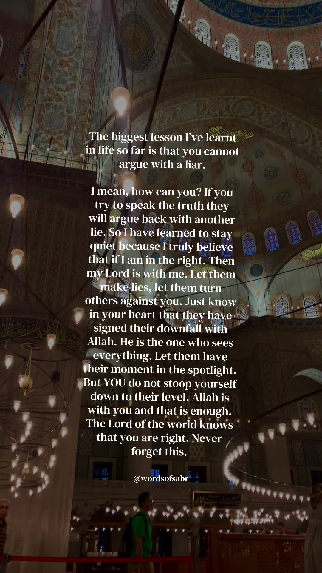 @Words of sabr