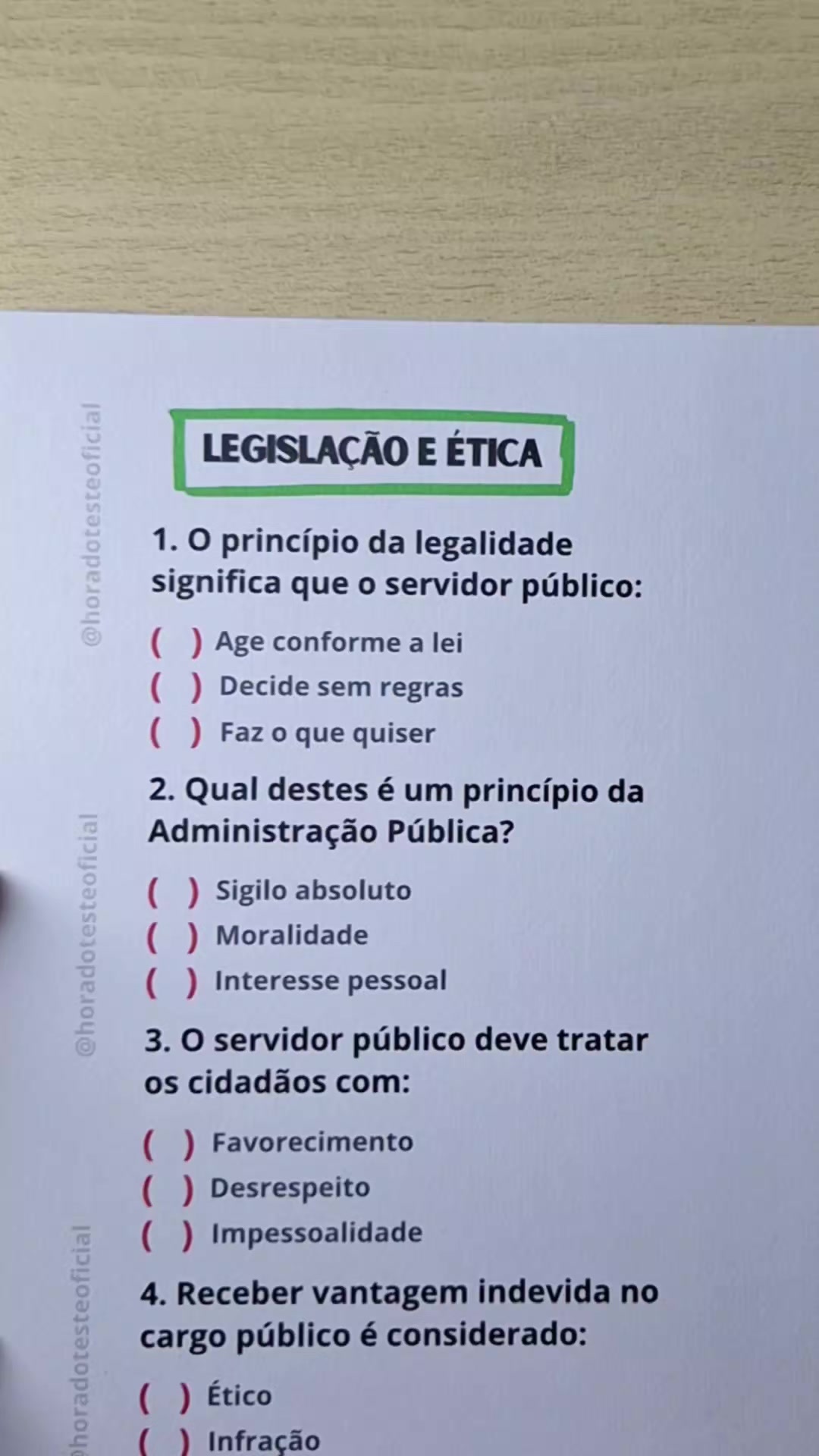@Hora do Teste Oficial