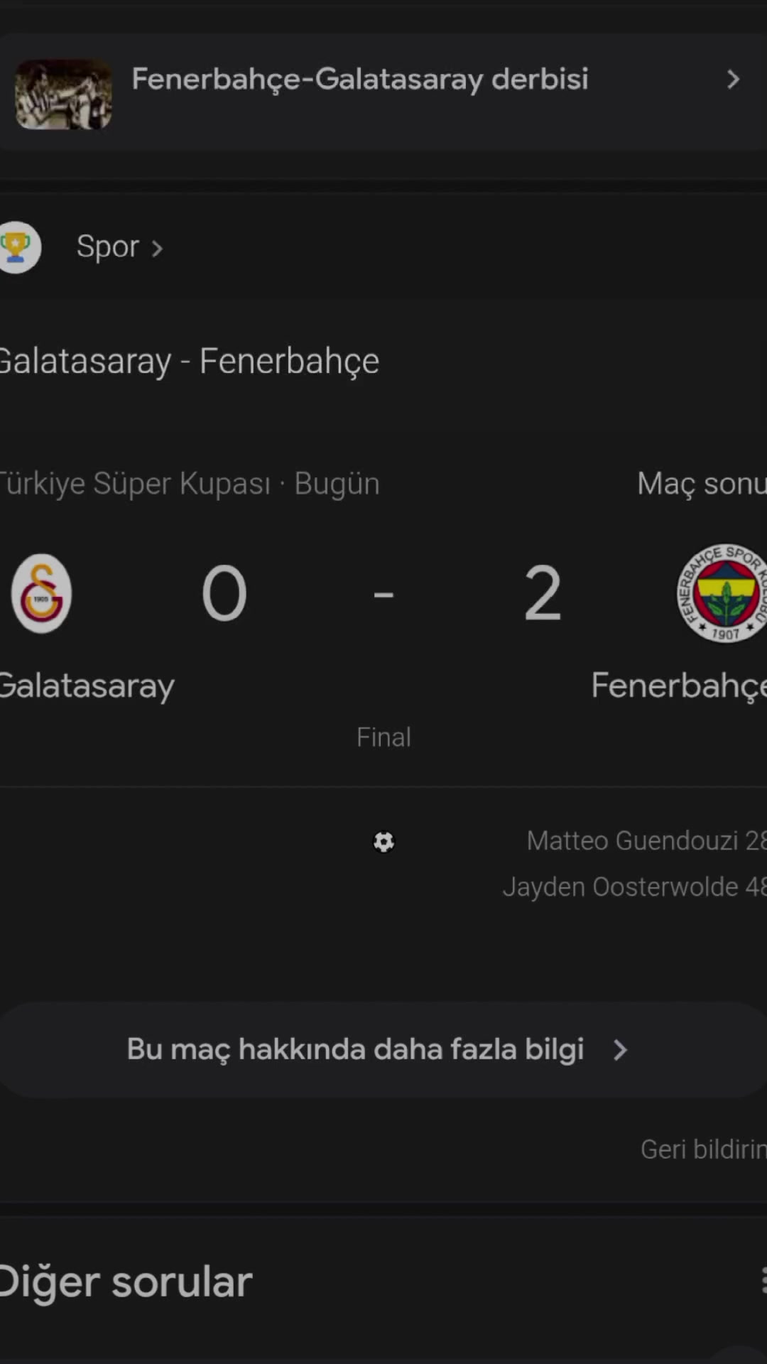 @Fenerbahçe şampiyon