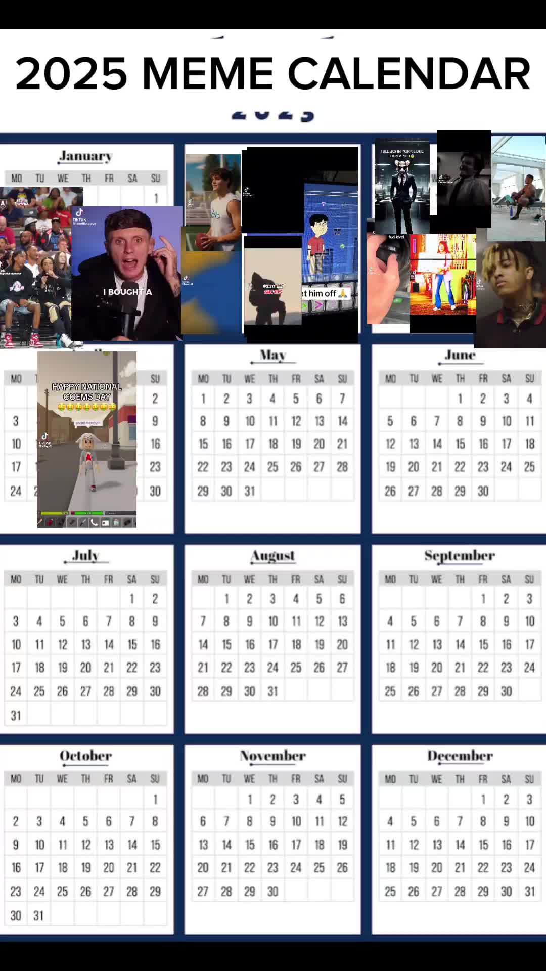@Meme Calendar