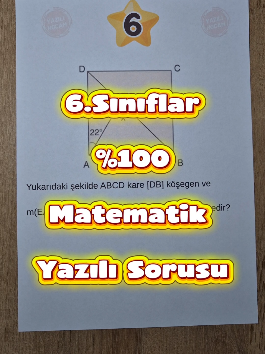 @Yazılı Hocam
