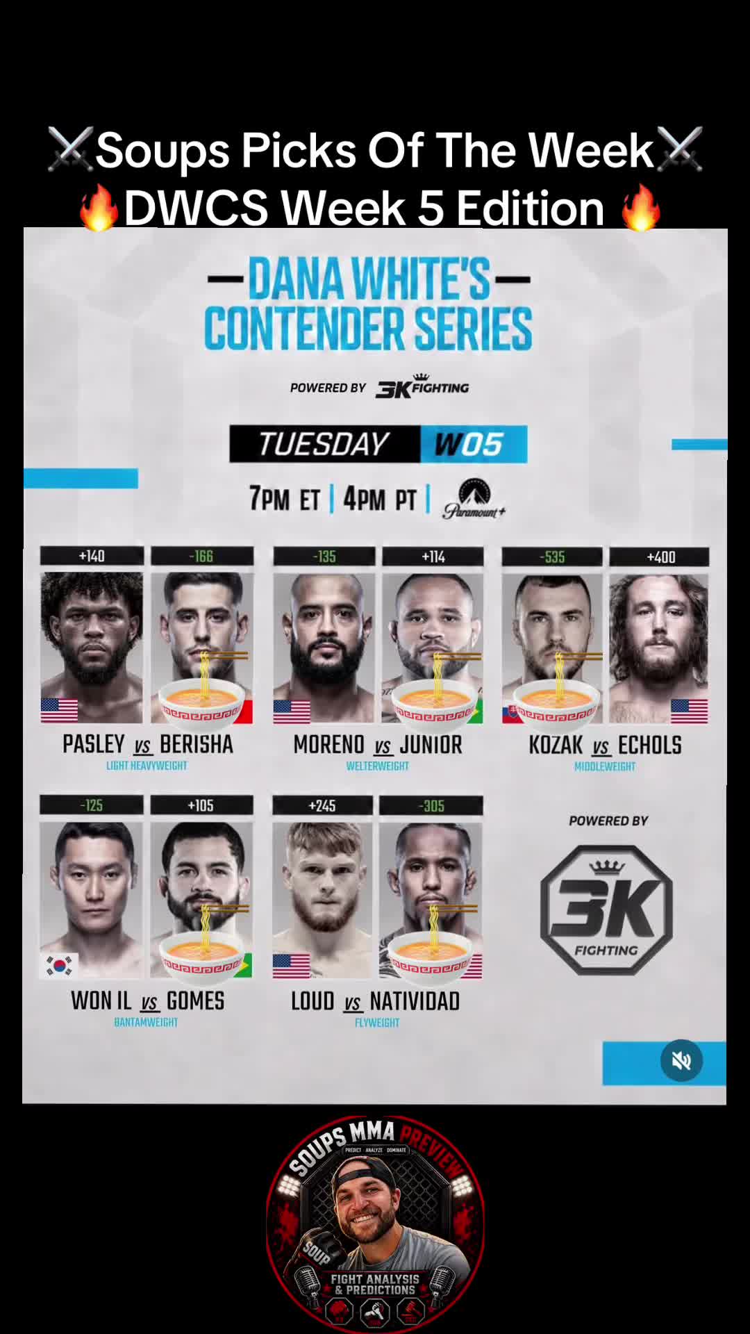 @🍜Soups MMA Preview 🍜
