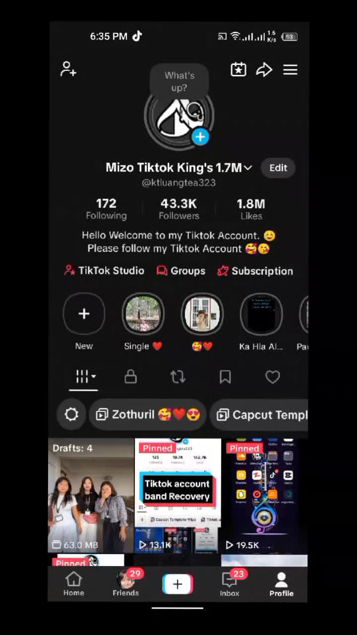 @Mizo Tiktok King's 1.7M