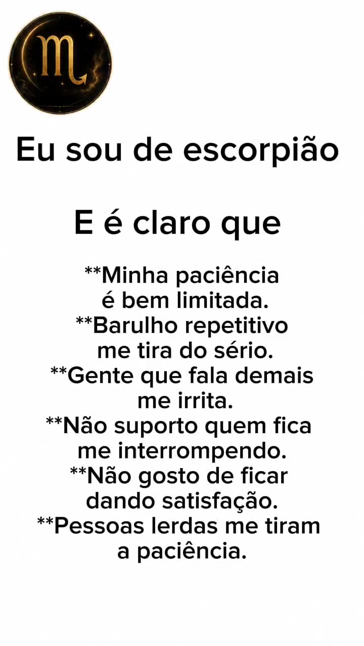 @O signo de ESCORPIÃO