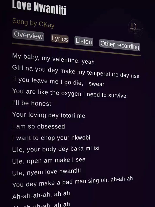 @D'lyrics