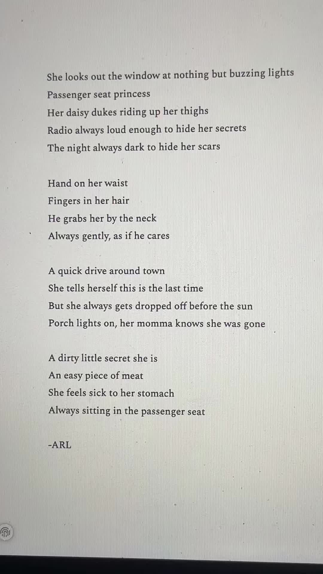 @ARLwritesaboutyou