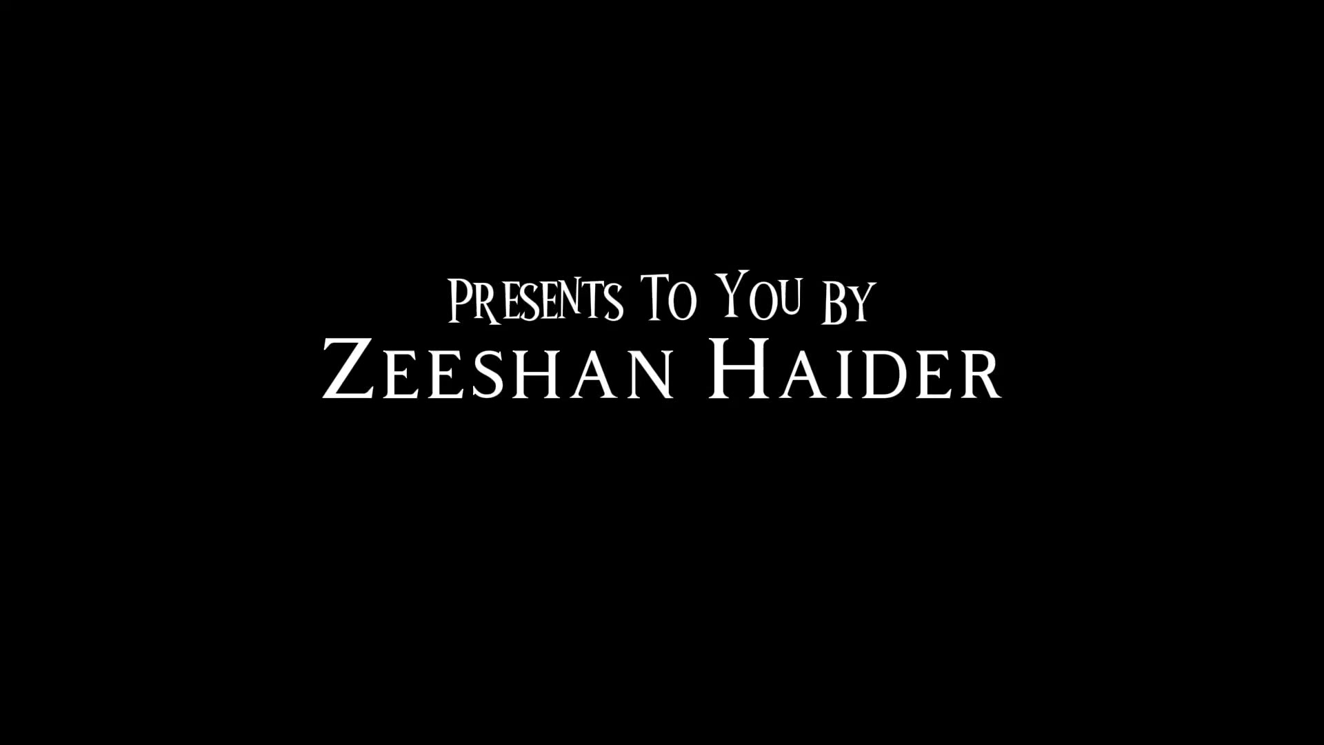@Syed Zeeshan Haider