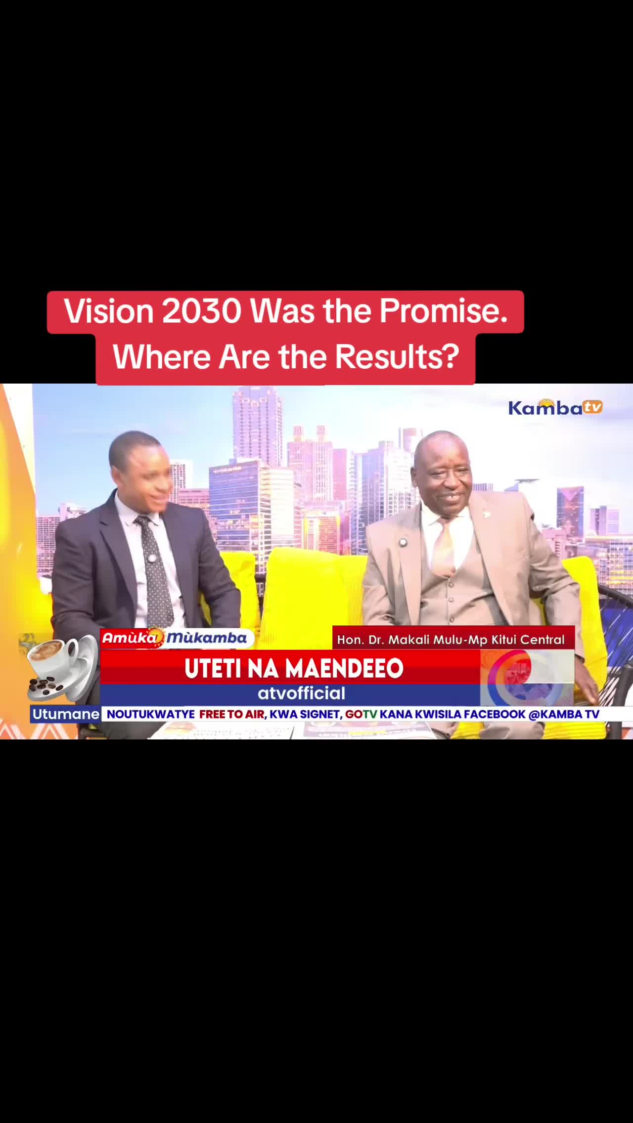 @Hon.Dr.Makali Mulu,CBS,MP