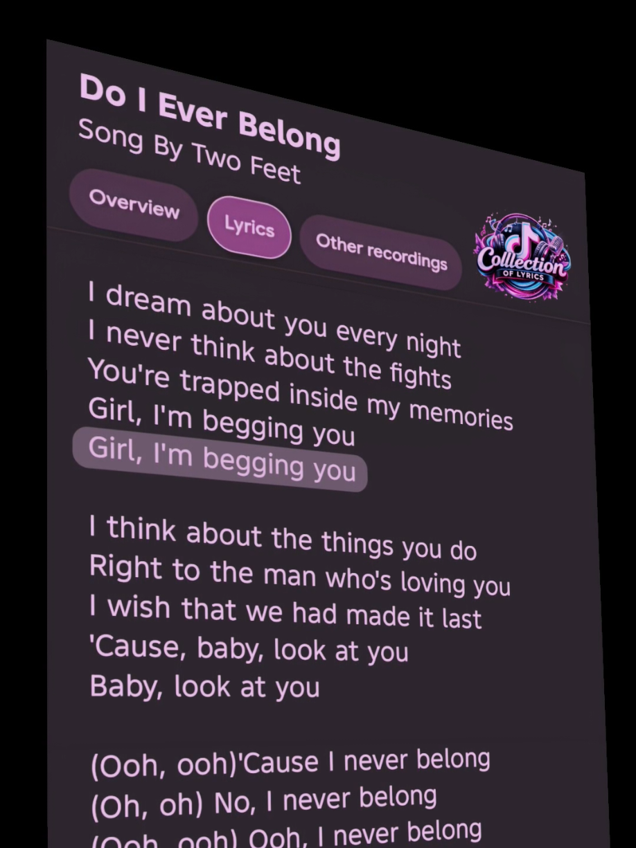 @#Collection Of Lyrics