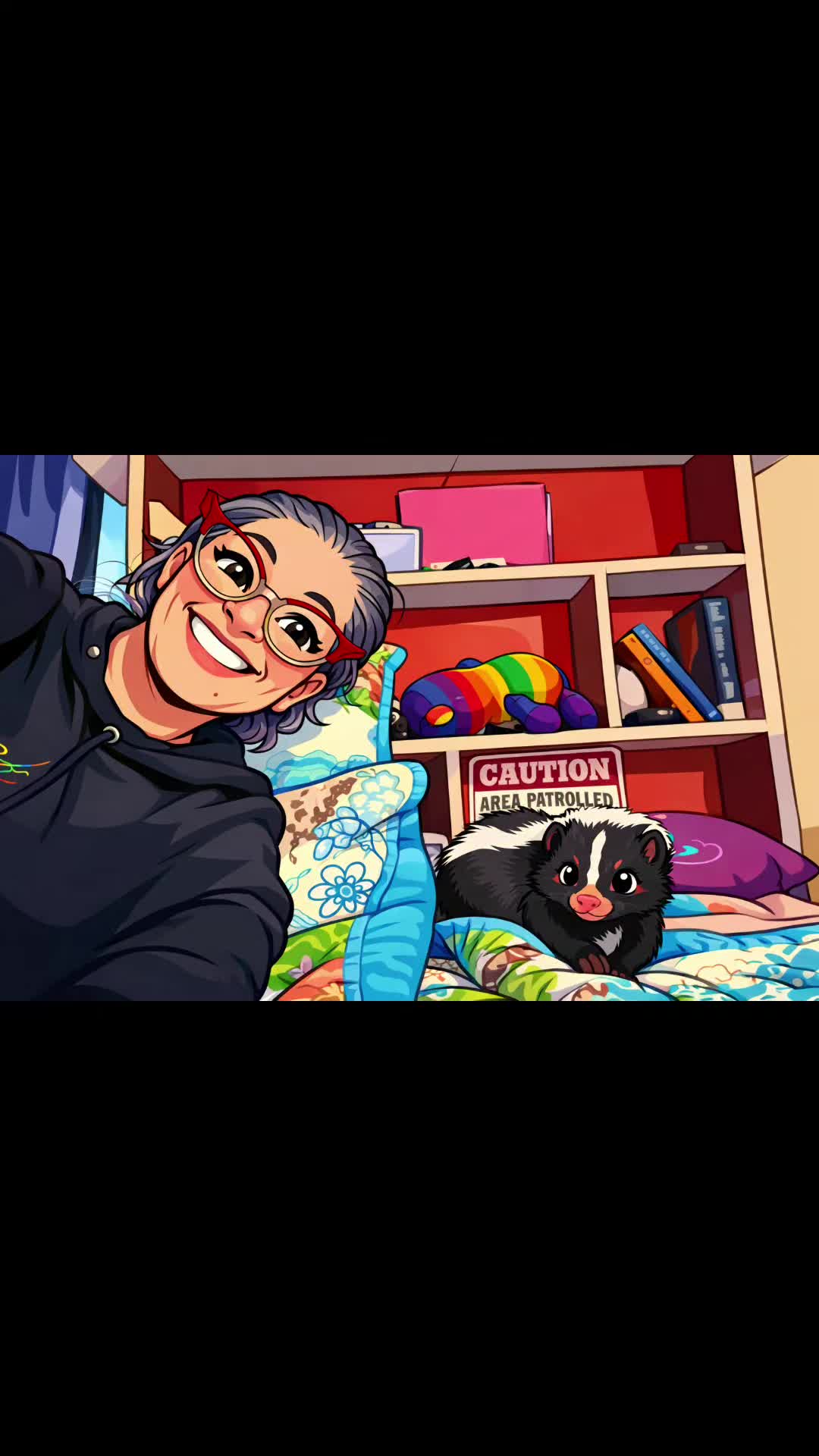@Eva Marie (artist/skunk mom)