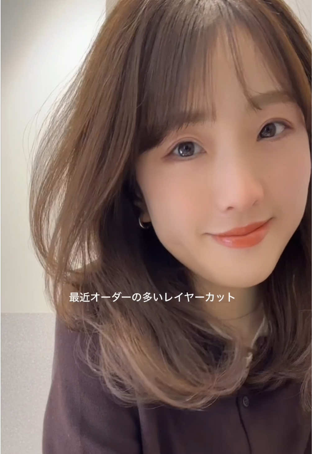 @渋谷の美容師/なお/顔まわりカット/耳ツボジュエリー