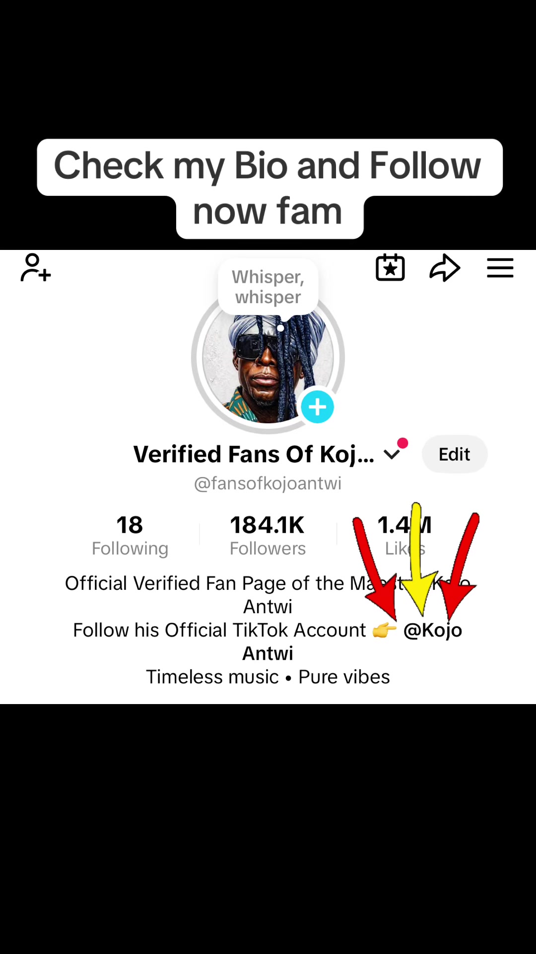 @Verified Fans Of Kojo Antwi