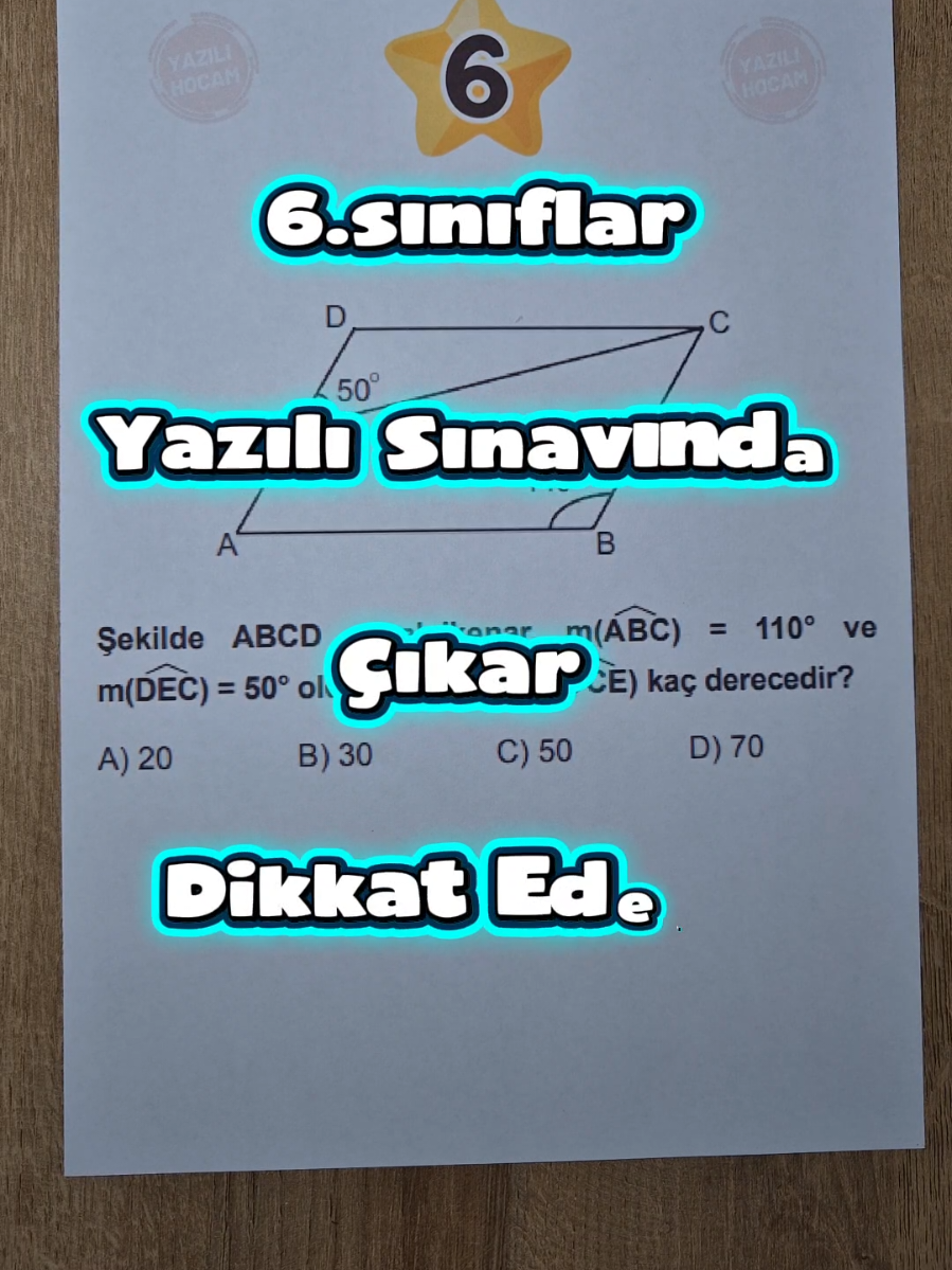 @Yazılı Hocam