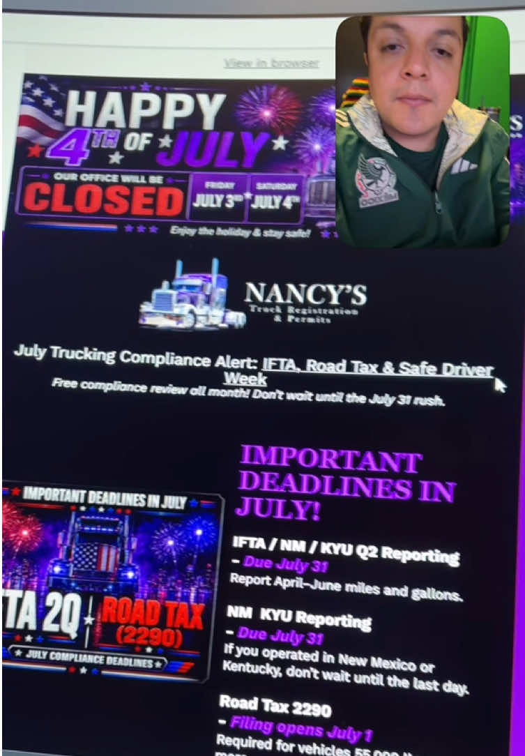 @Nancy's Trucking and permits