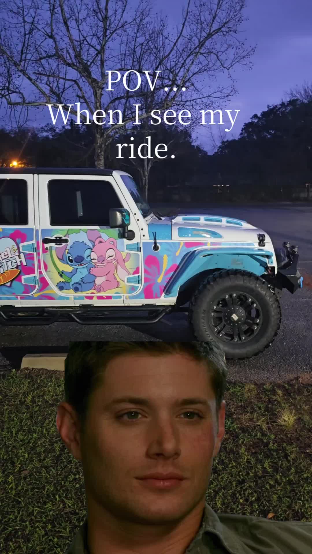 @Stitch and Angel Jeep