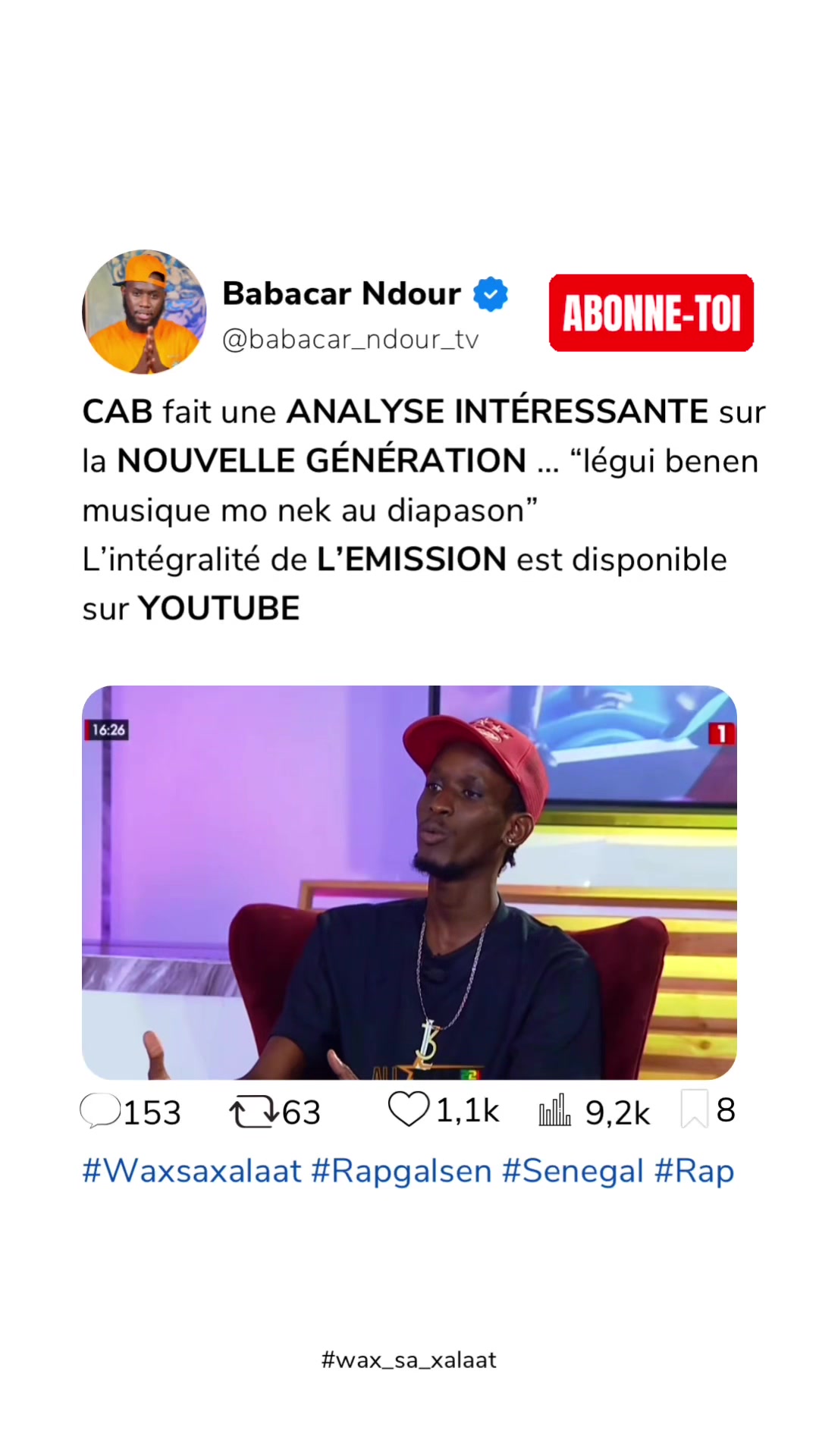 @Babacar Ndour Tv