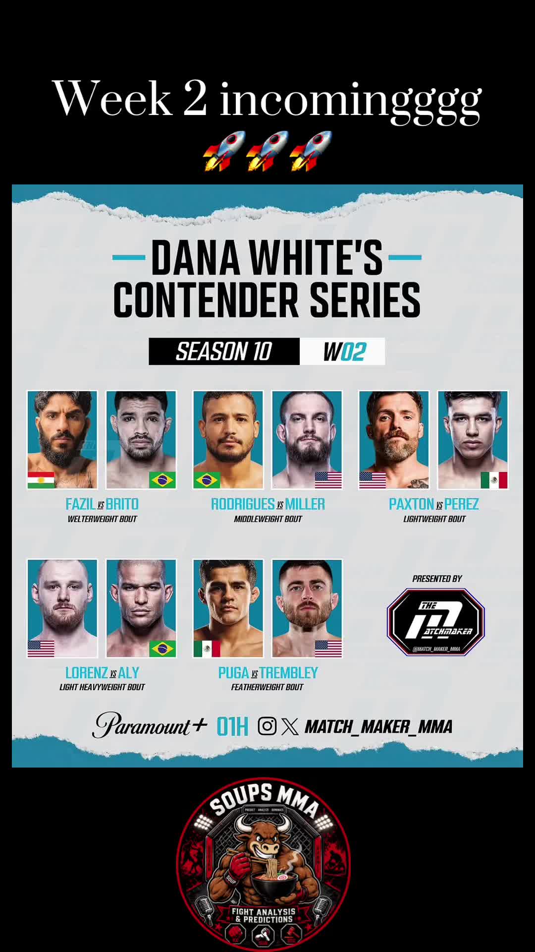 @🍜Soups MMA Preview 🍜
