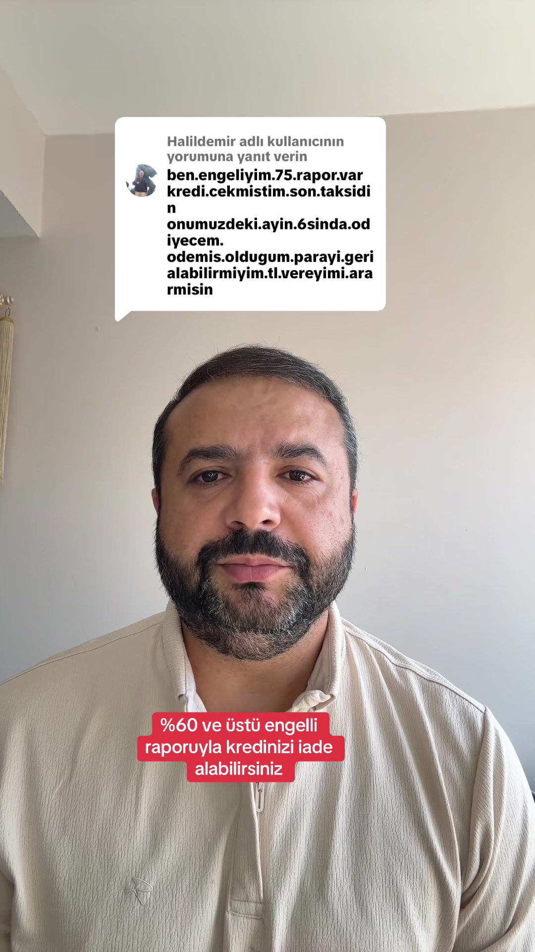 @Kredini geri almak istermisin