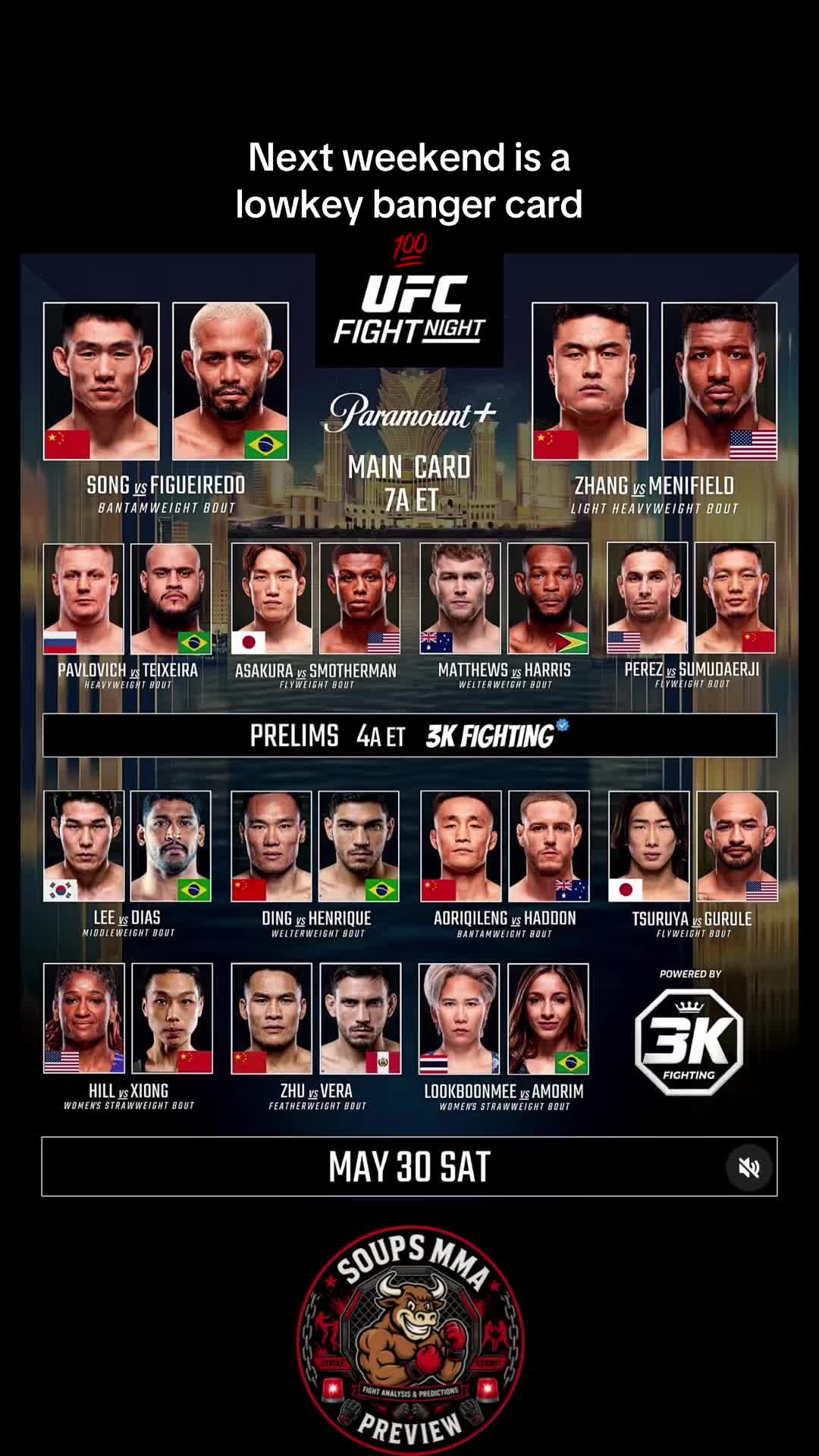 @⚔️ 🚨Soups MMA Preview 🚨⚔️