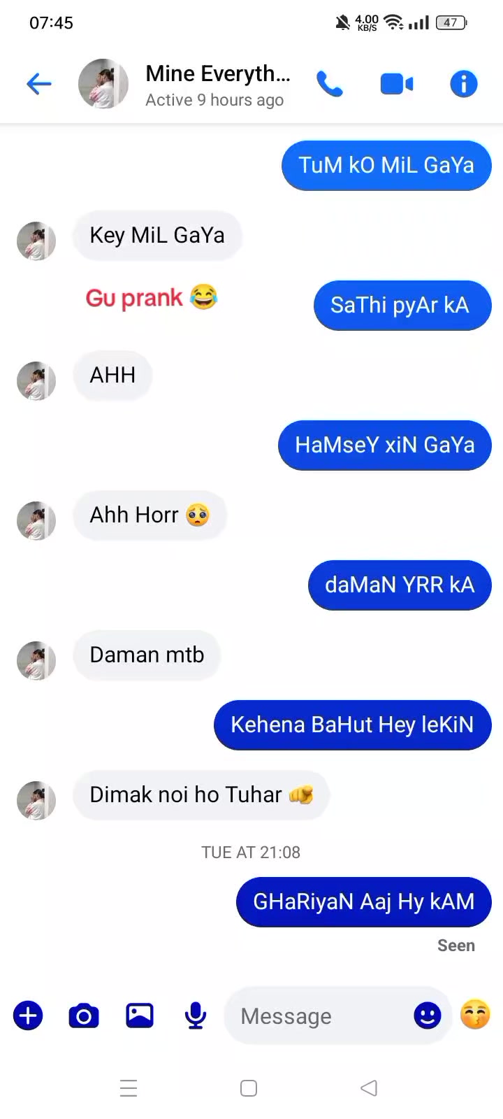 @Mrs. ThaRuNi ❣️