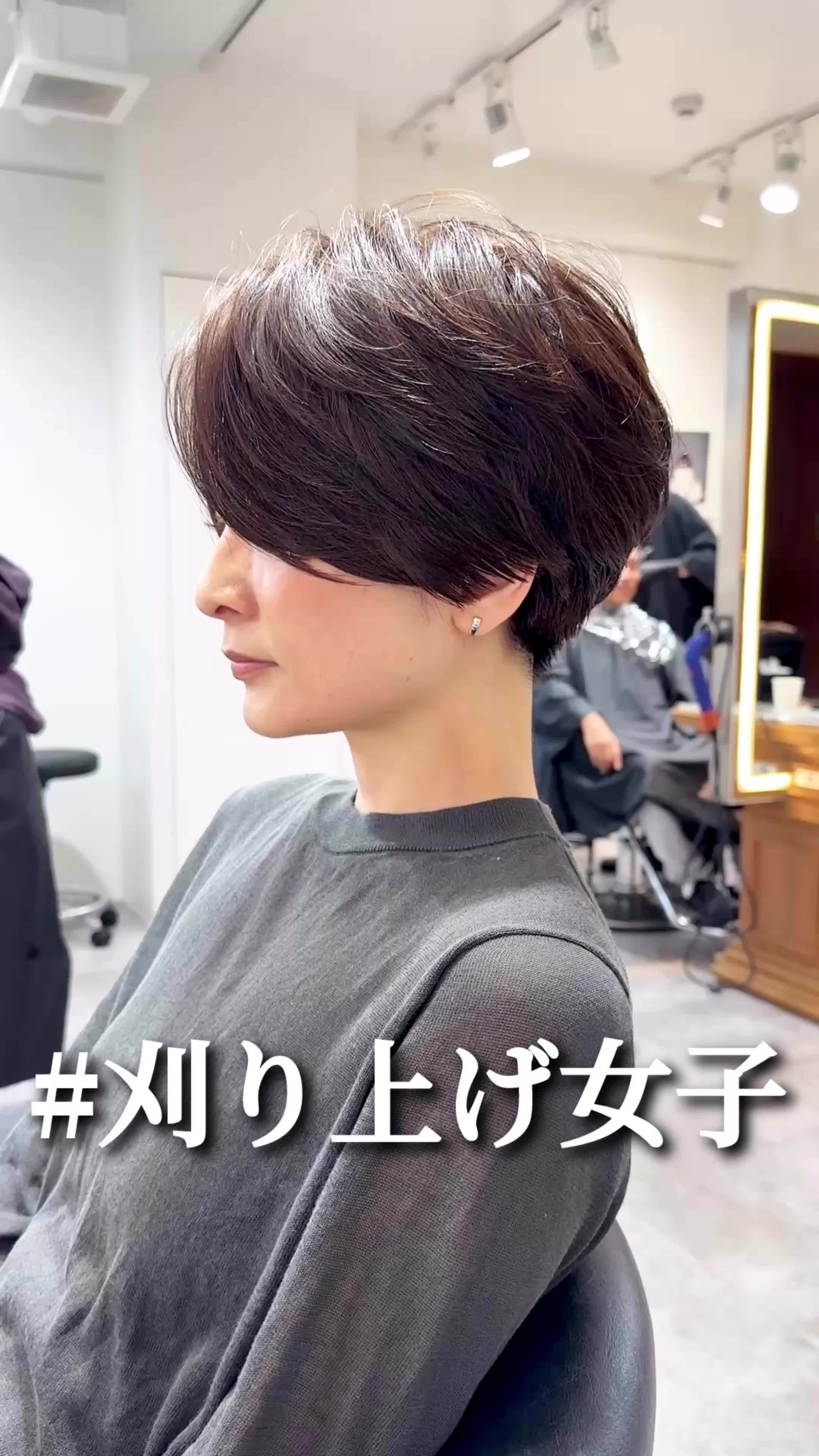 @原宿美容師山野の刈り上げ女子