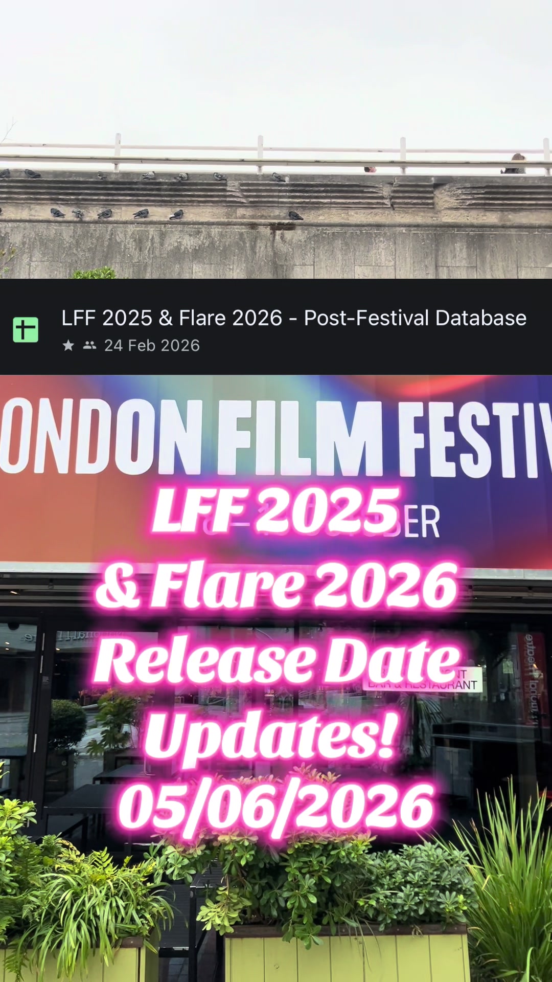 @London Cinema Guide 🍿