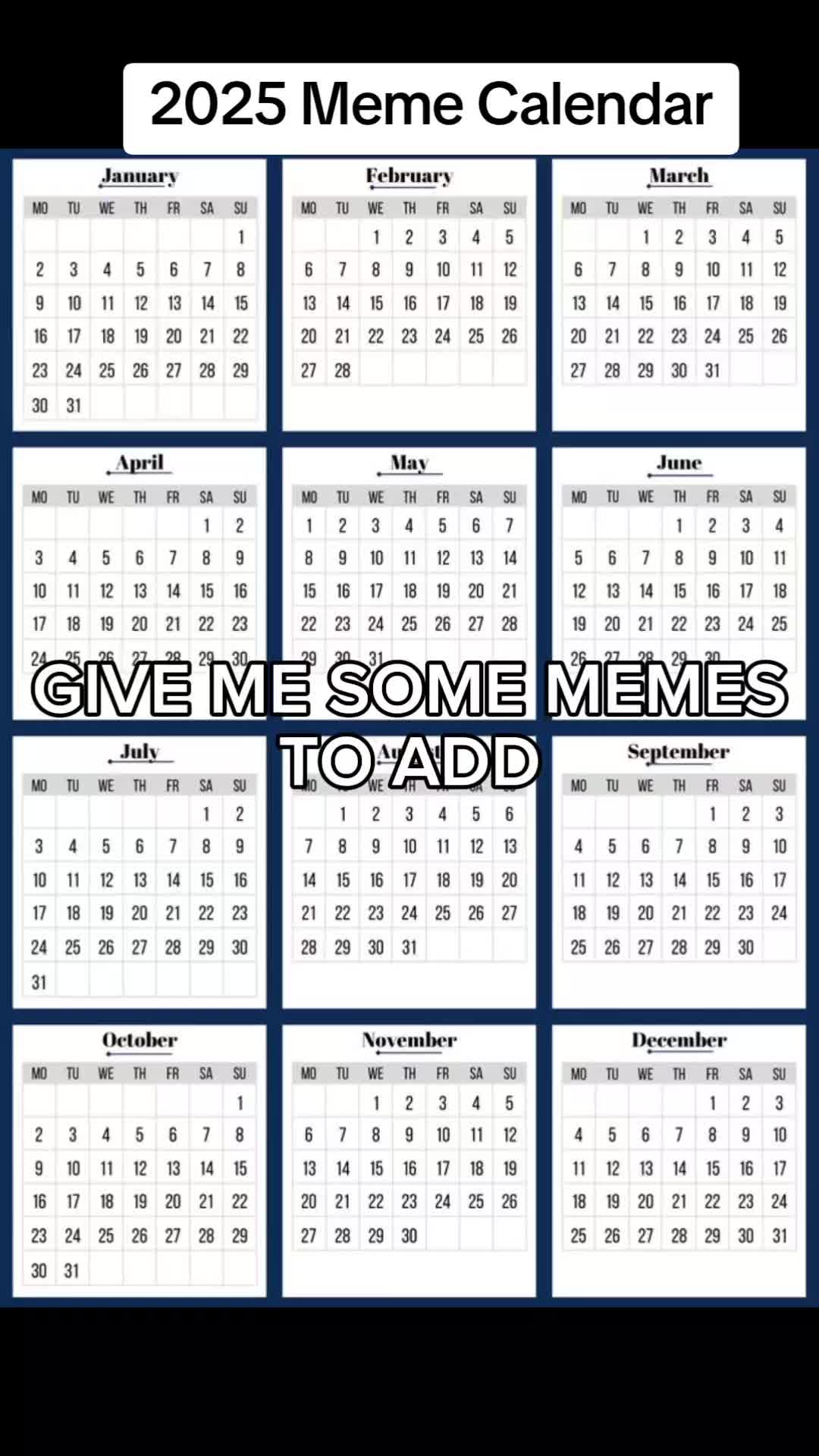 @Meme Calendar