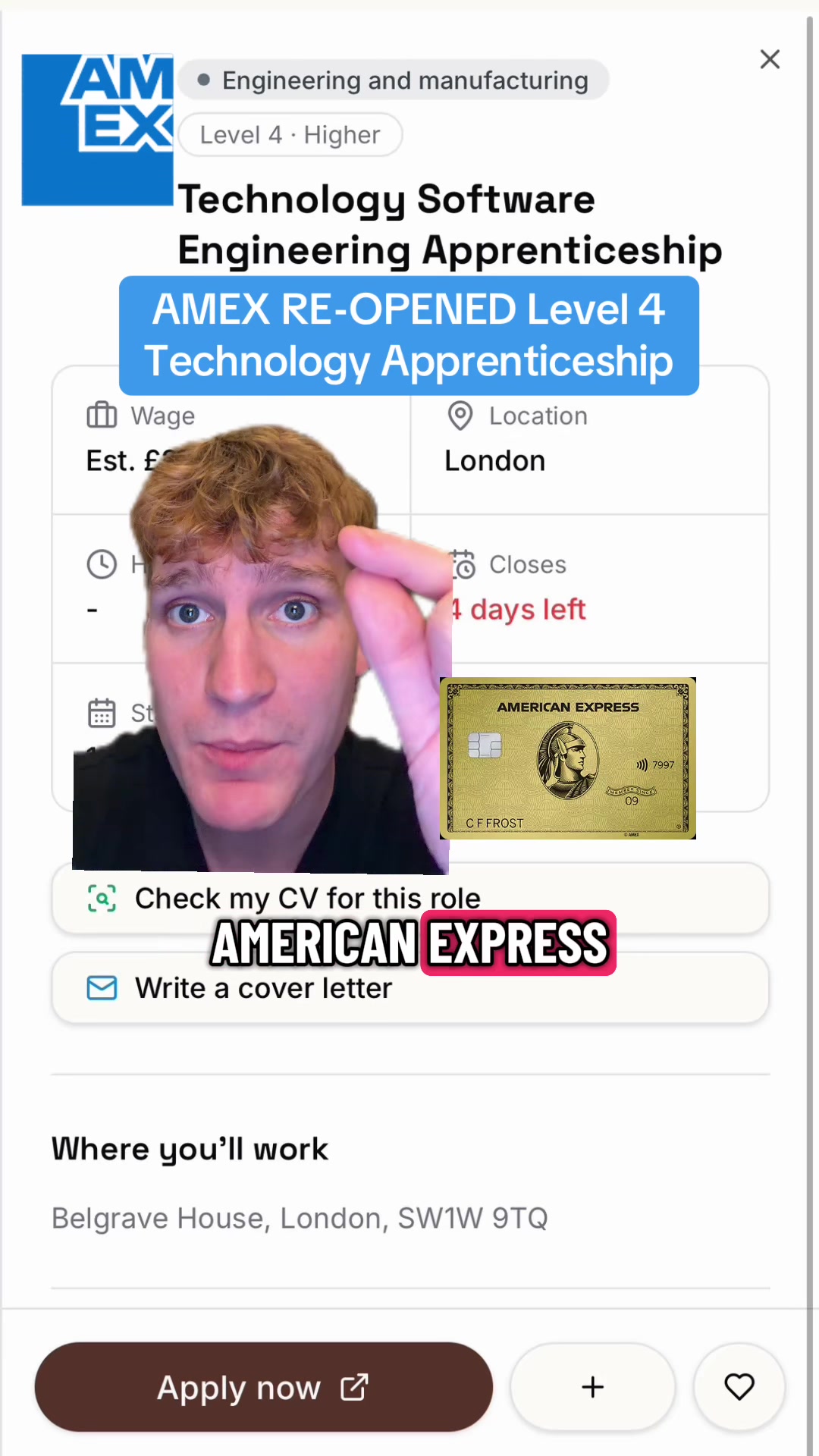 @S+R Apprentice