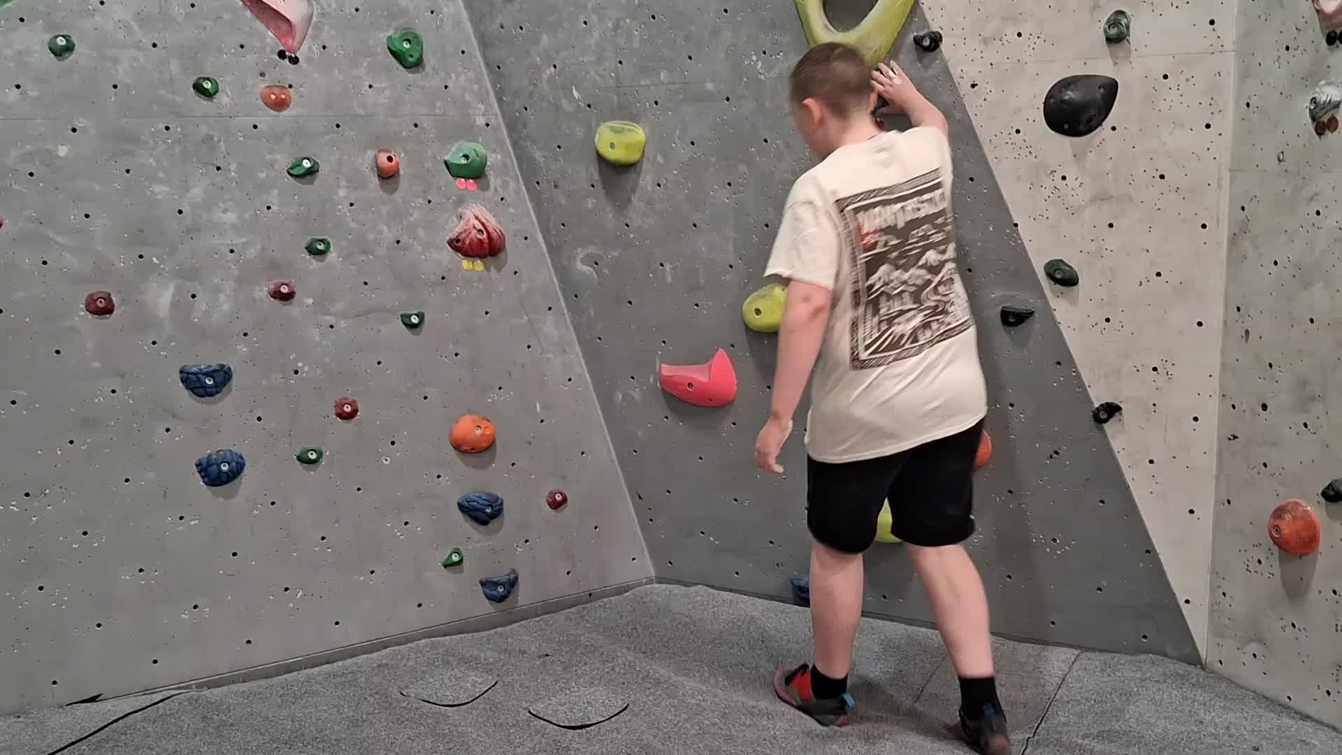 @father son and chalk