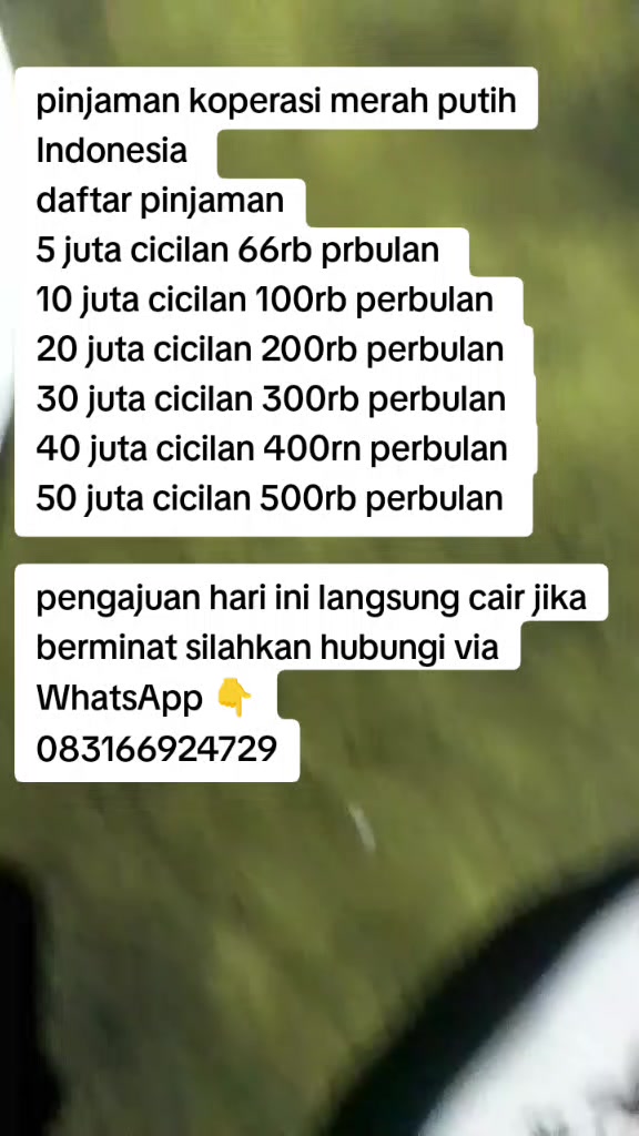 @KOPERASI Pinjaman Merah Putih