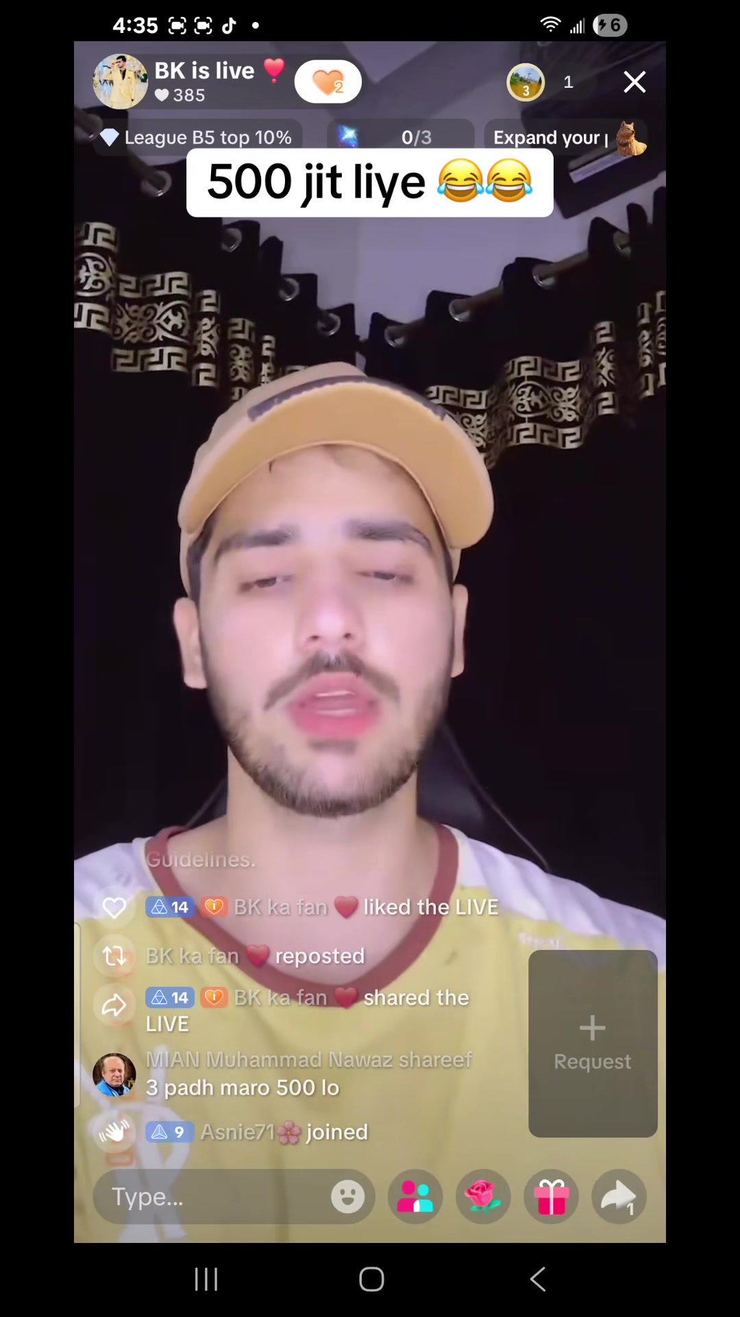 @BK is live ❣️