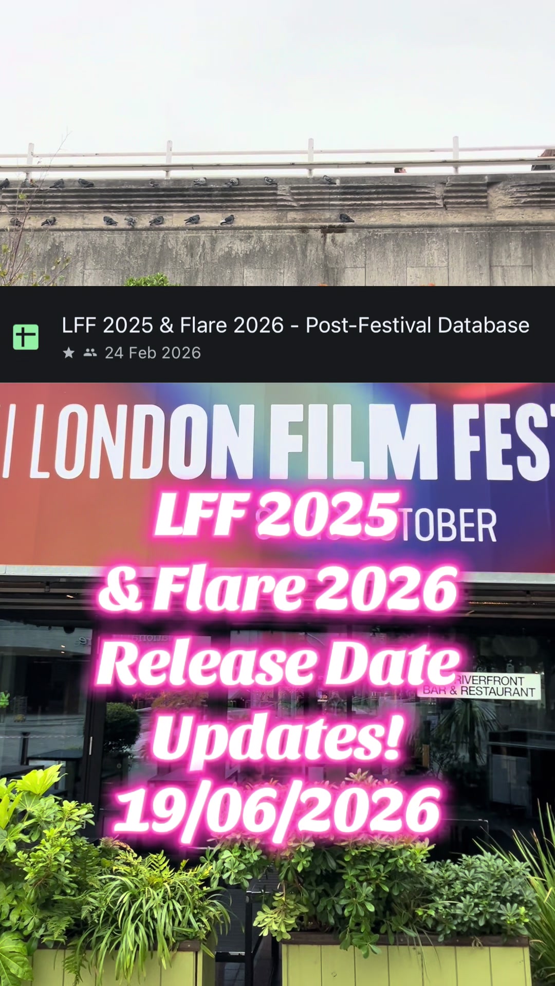 @London Cinema Guide 🍿