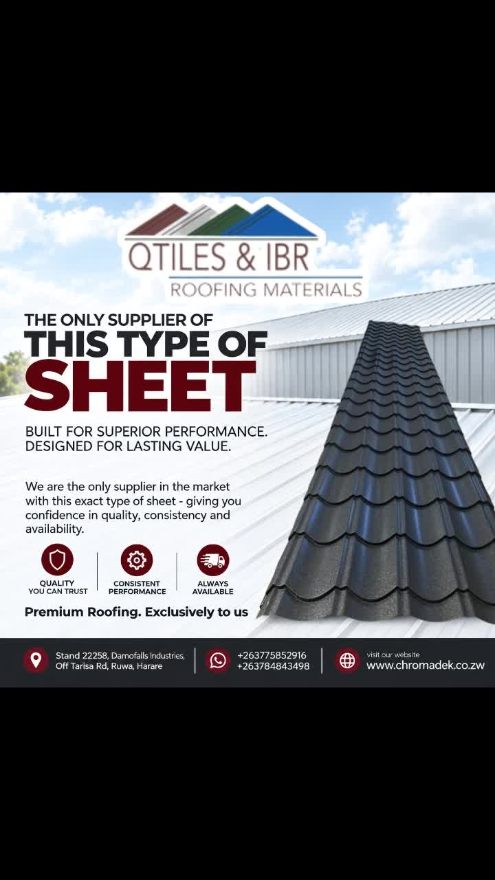 @chromadek IBR Roofing sheets