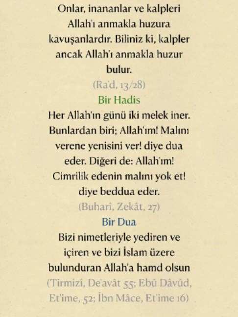 @Bir Ayet, Bir Hadis, Bir Dua