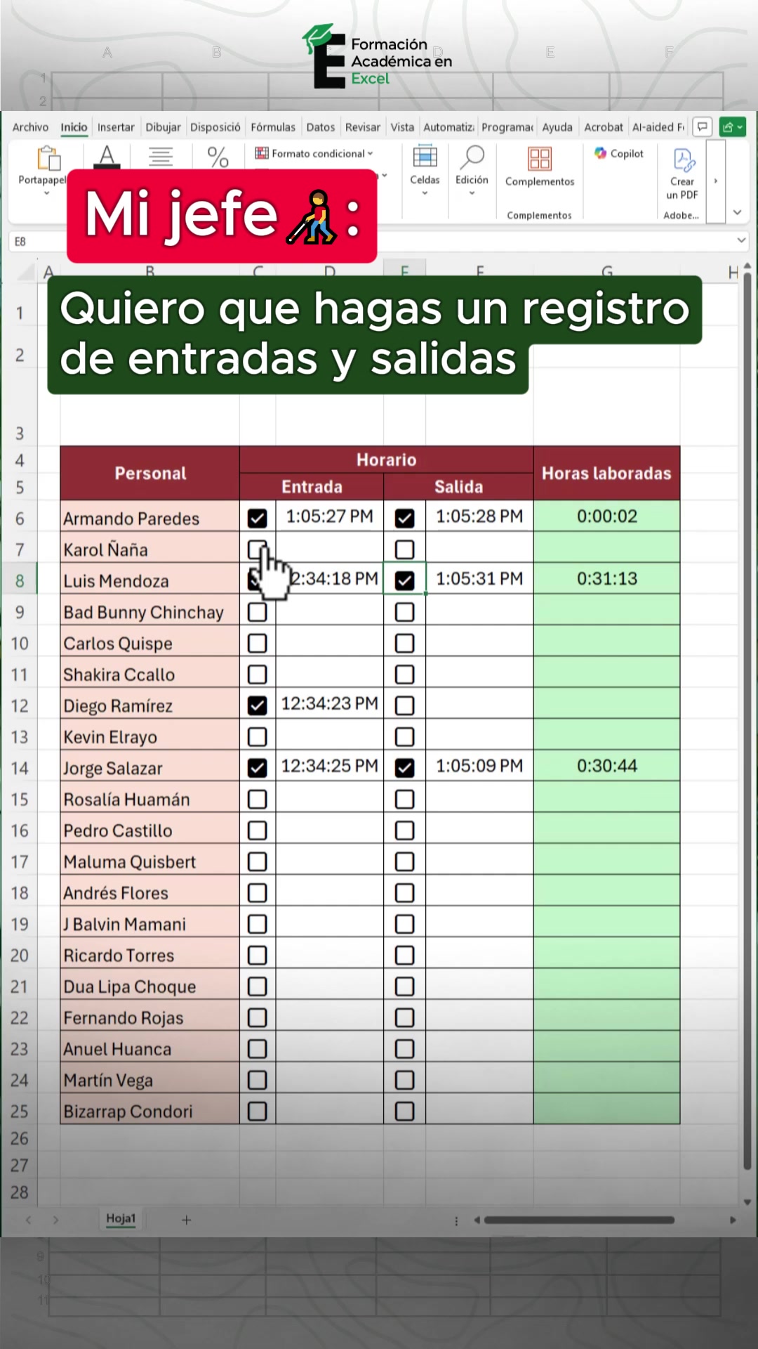 @FAE Formaci&oacute;n Acad&eacute;mica Excel