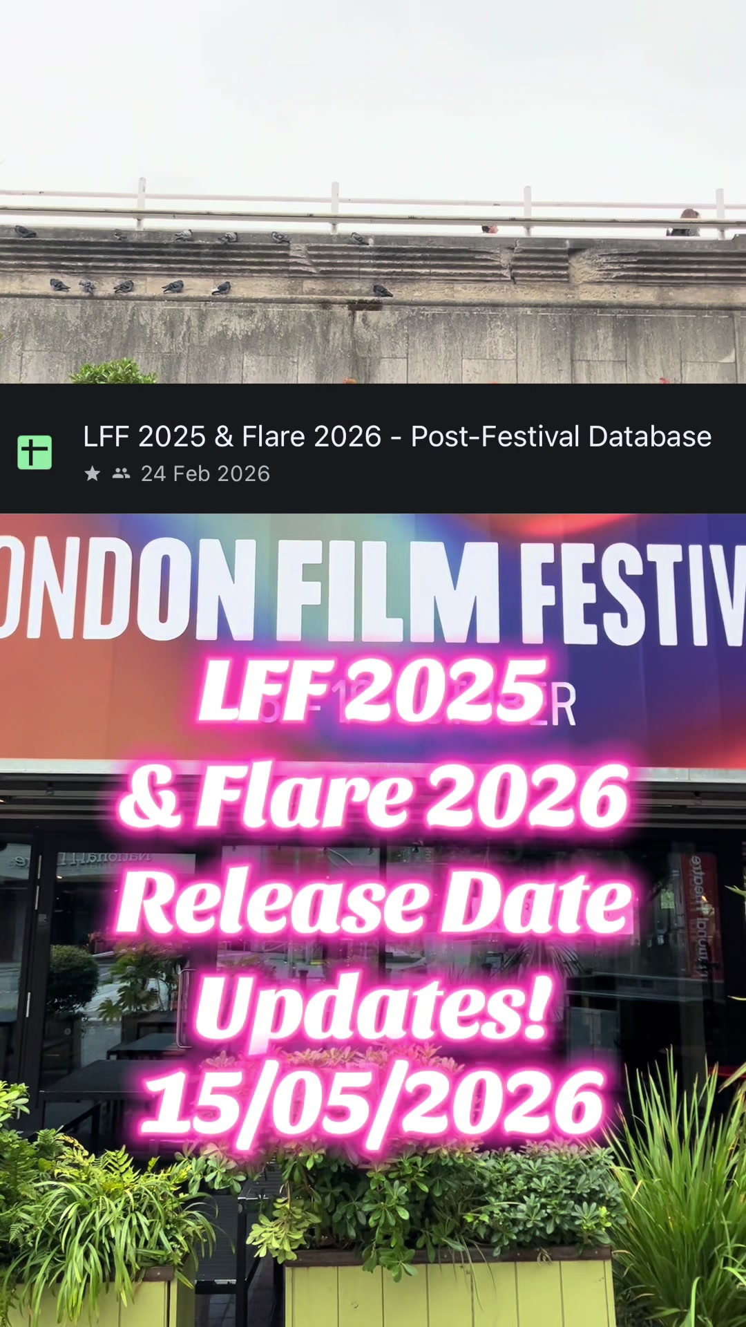 @London Cinema Guide 🍿