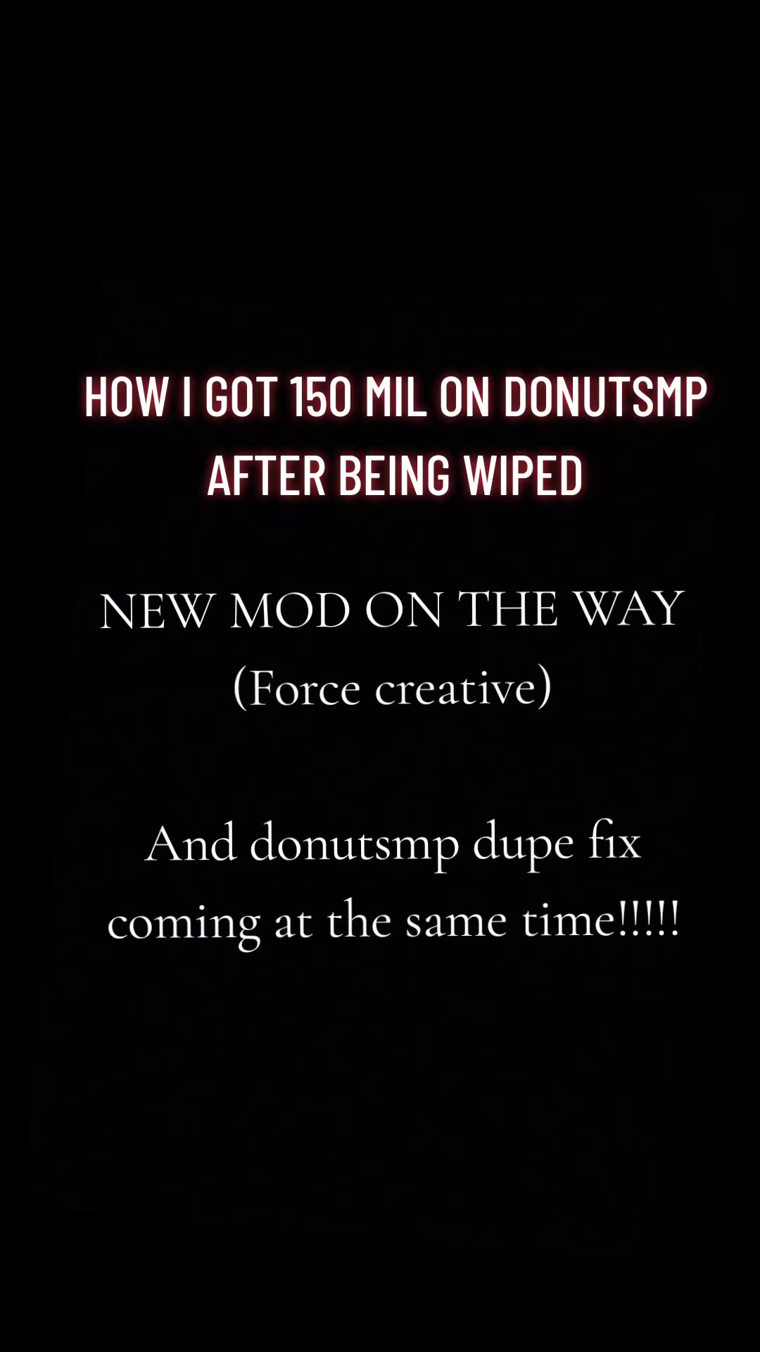 @Donut Smp Dupe in bio