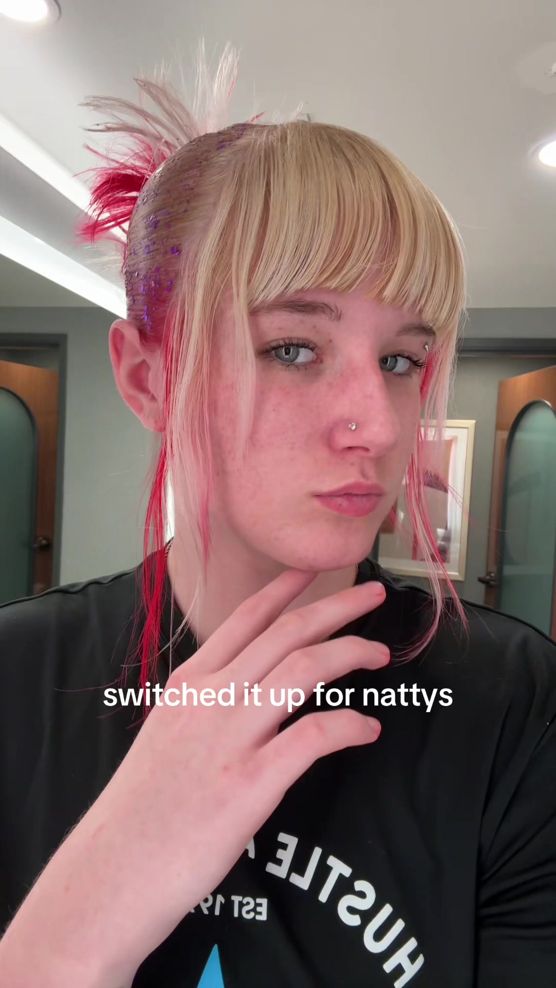 @pink haired baller