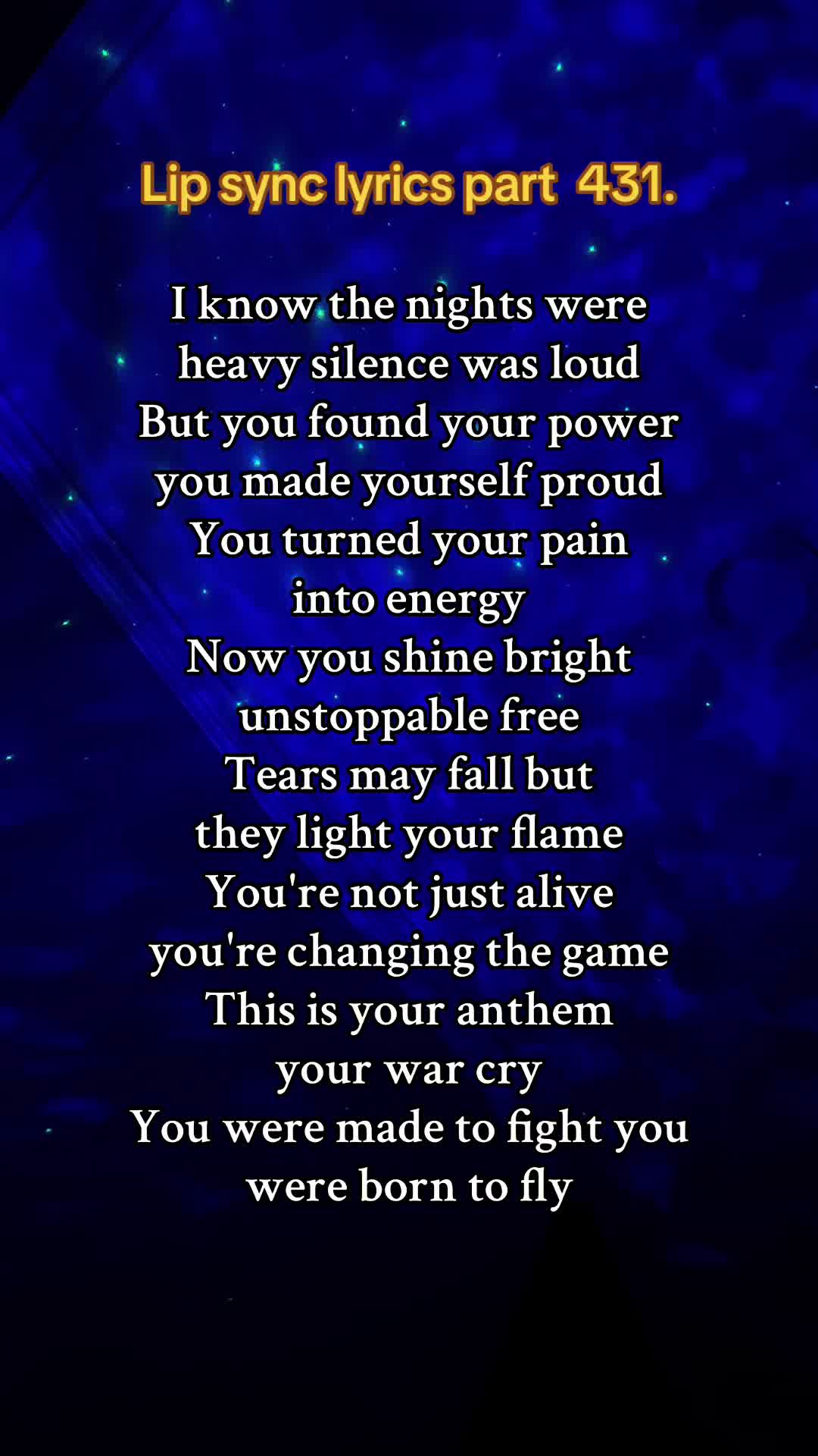 @Lipsync Lyrics & Acting