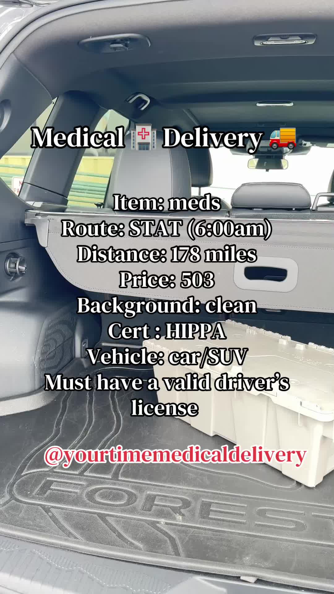 @YOURTIME MEDICAL DELIVERY Mr.E