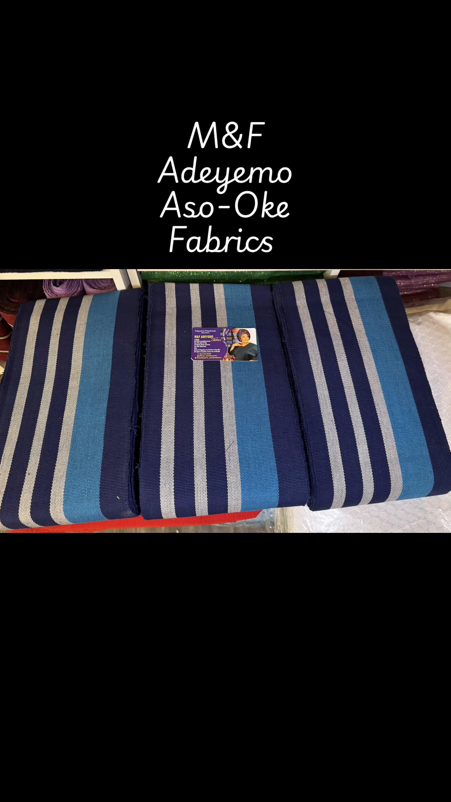 @M&F Aso-Oke Fabrics Houston Tx