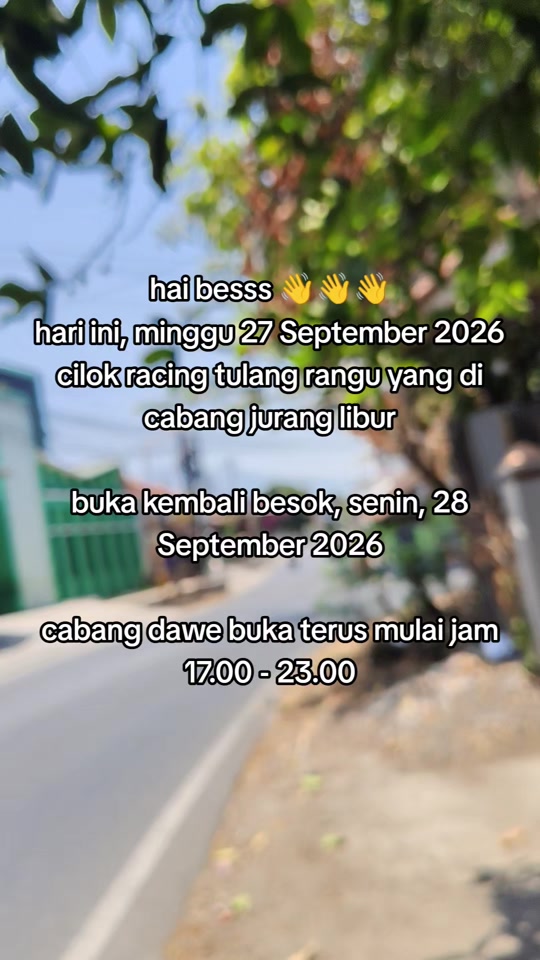 @cilok racing tulang rangu
