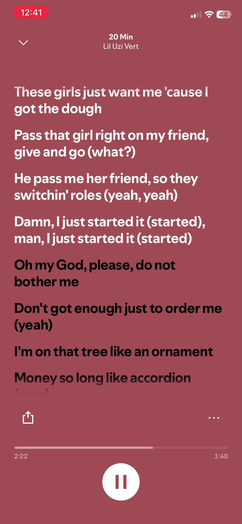 @Song of the dayyyy