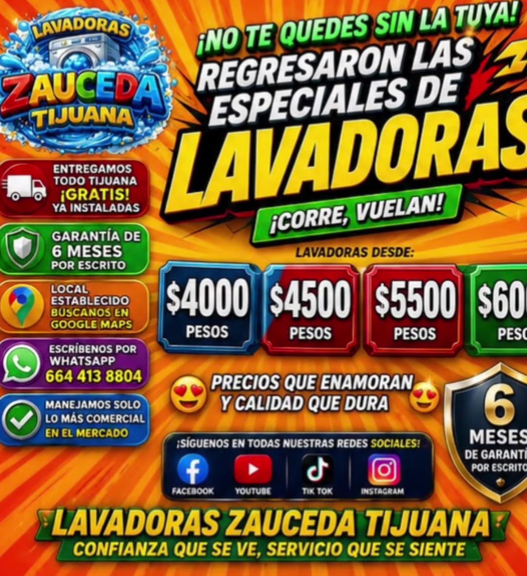 @lavadoraszaucedatijuana