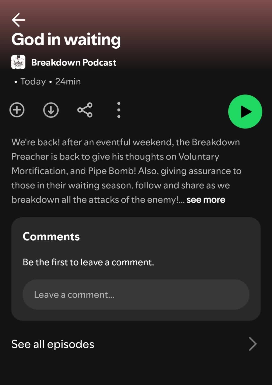 @Breakdown Preacher