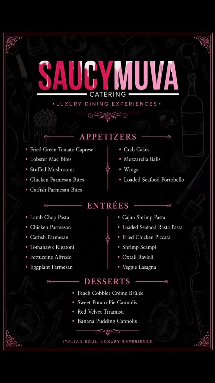 @SaucyMuva Catering