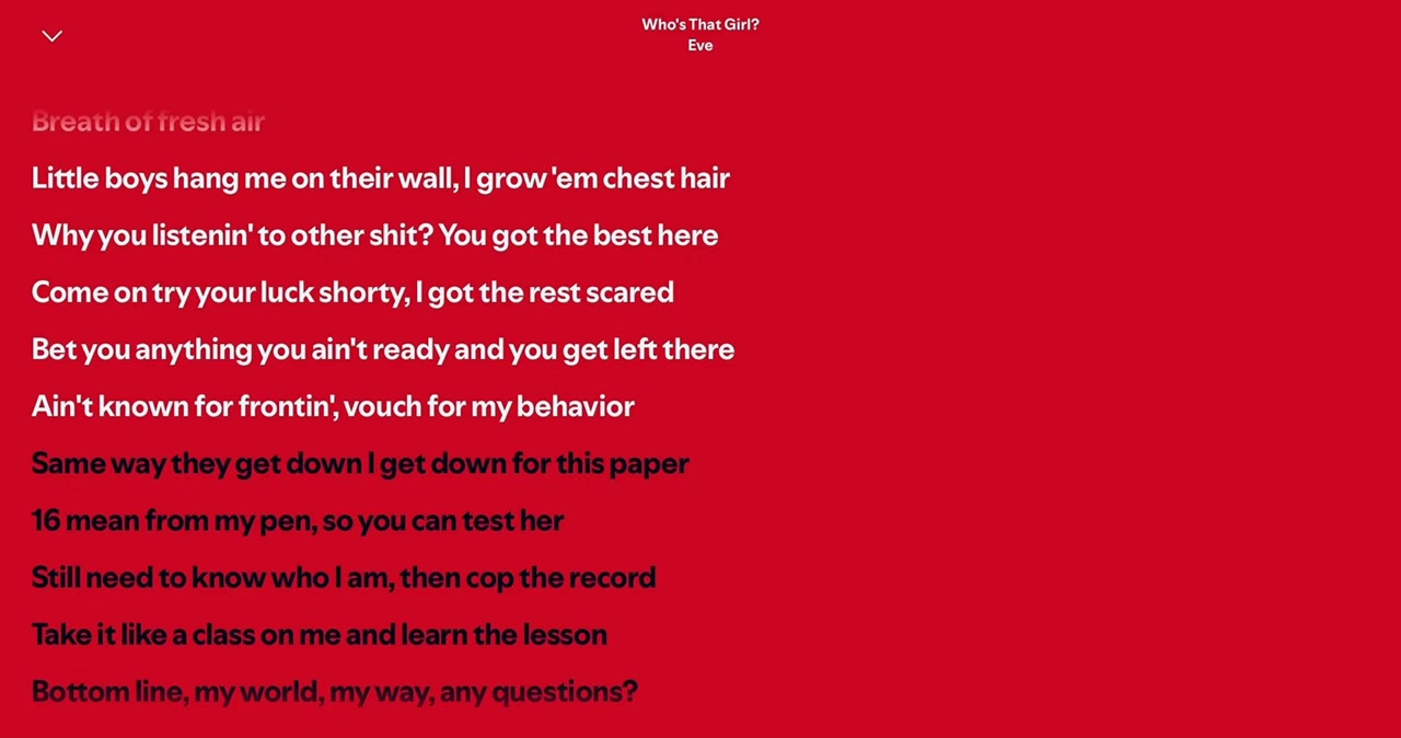 @Spotify Song Lyrics